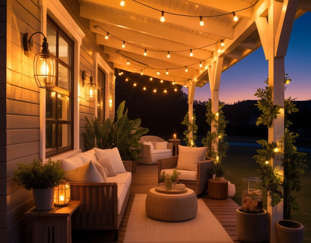Install Warm Outdoor Lighting