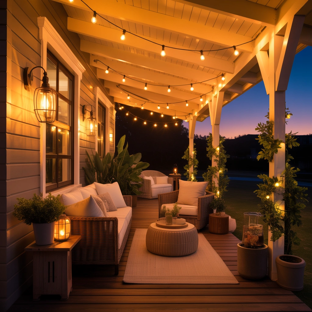 Install Warm Outdoor Lighting