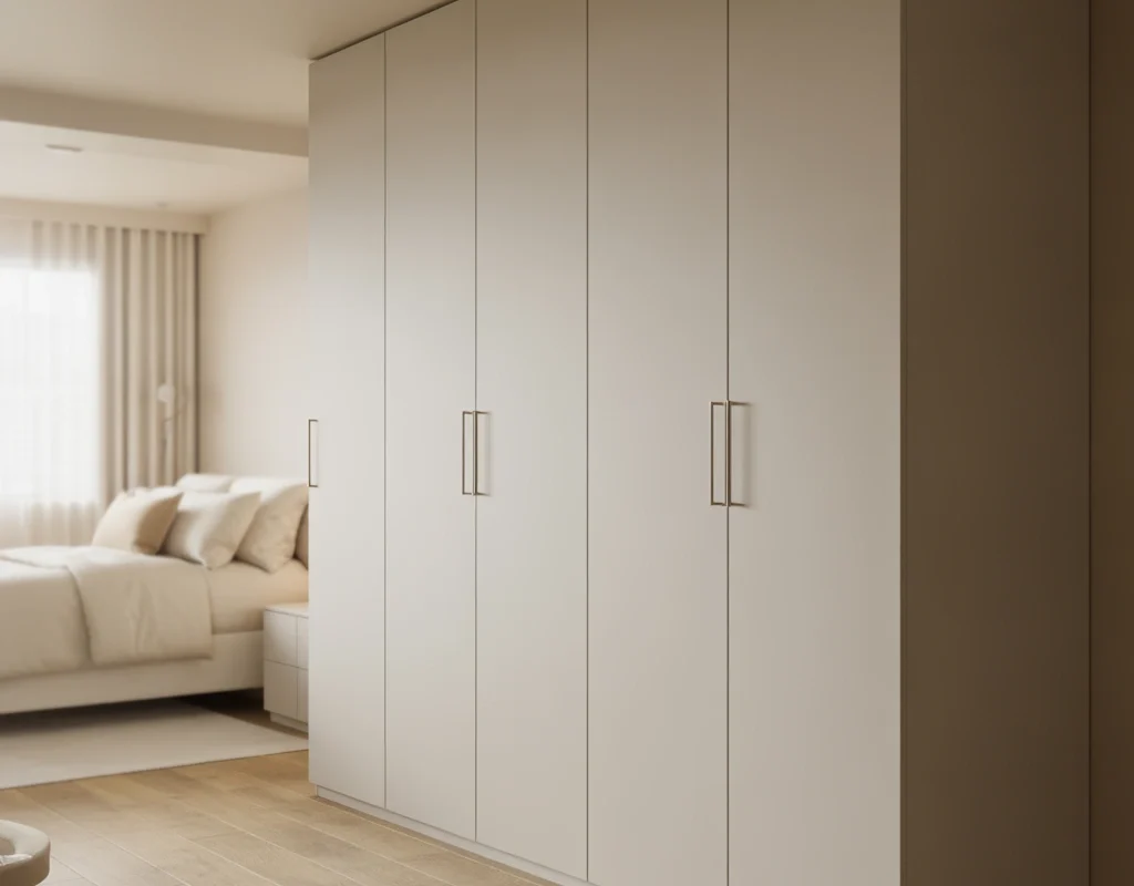 Install a White Wardrobe for Seamless Storage
