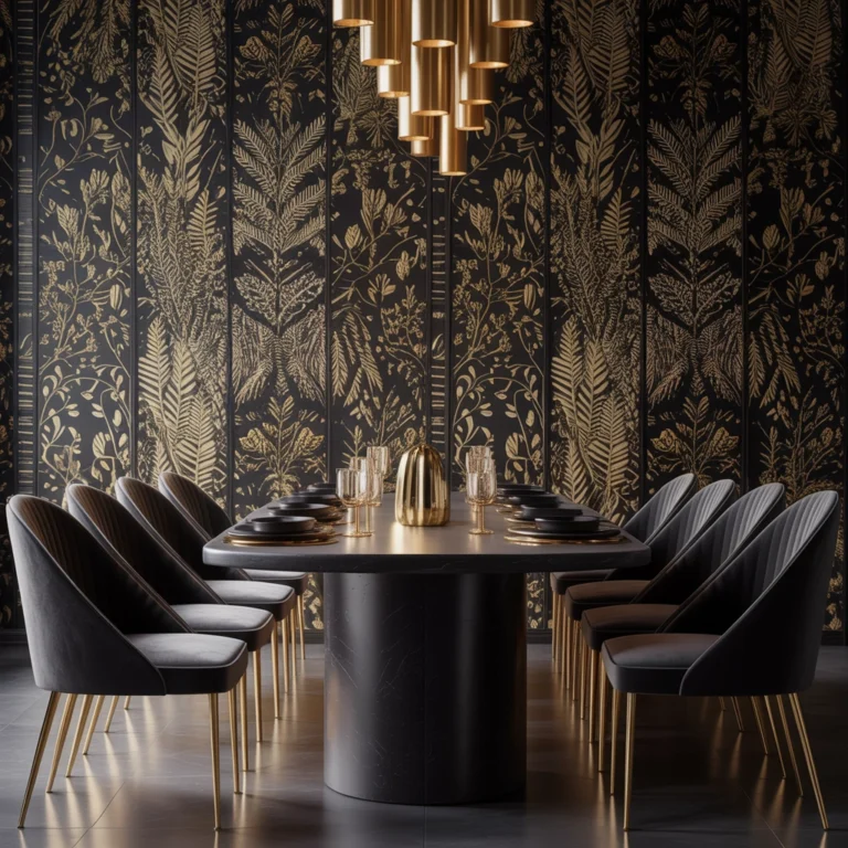 Introduce Black and Gold Through Wallpaper