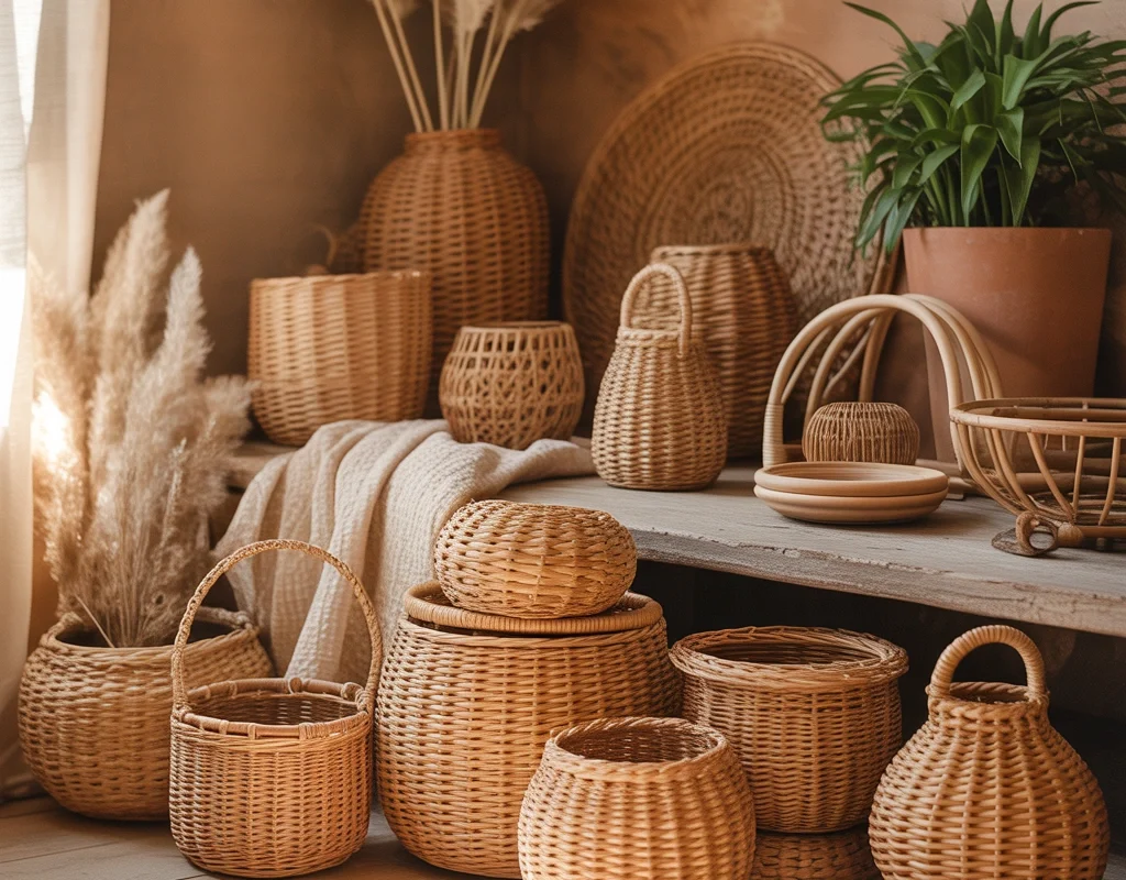 Introduce Woven Baskets and Rattan Decor