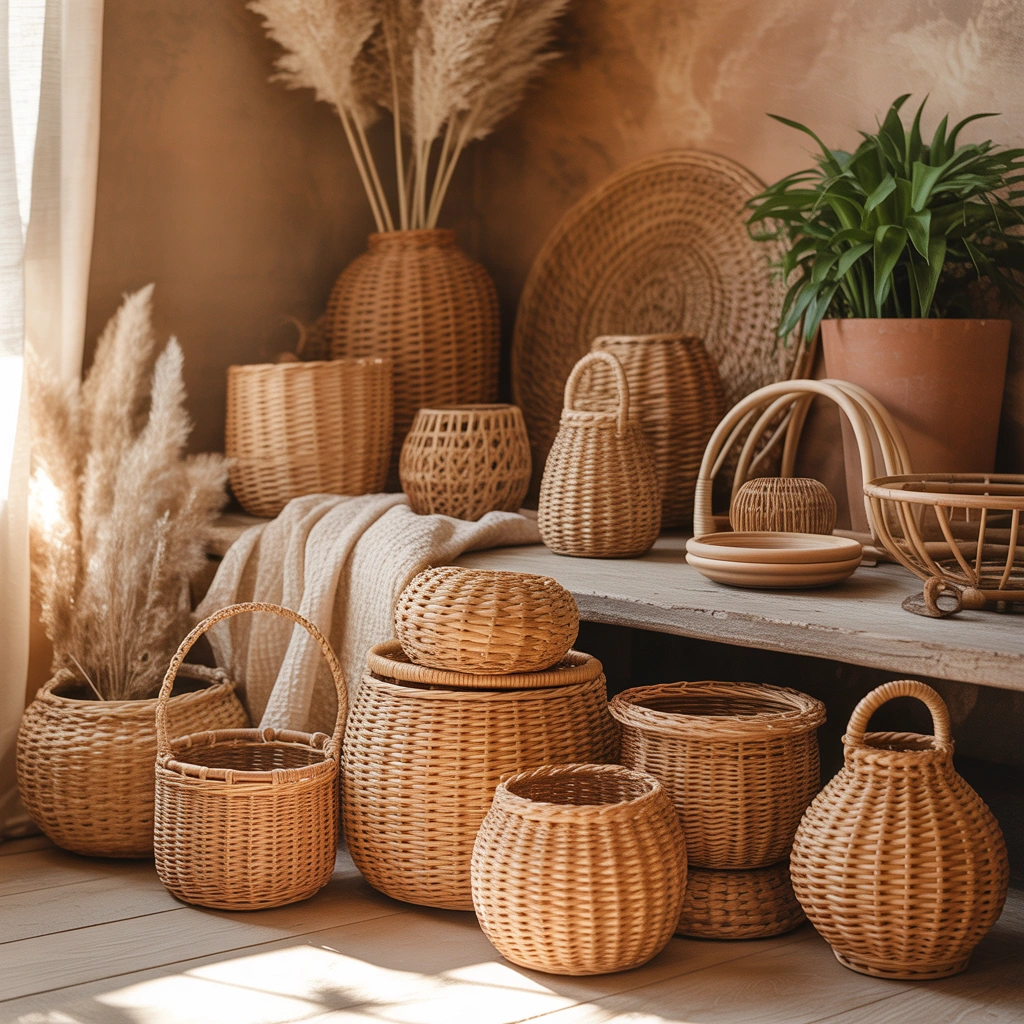 Introduce Woven Baskets and Rattan Decor