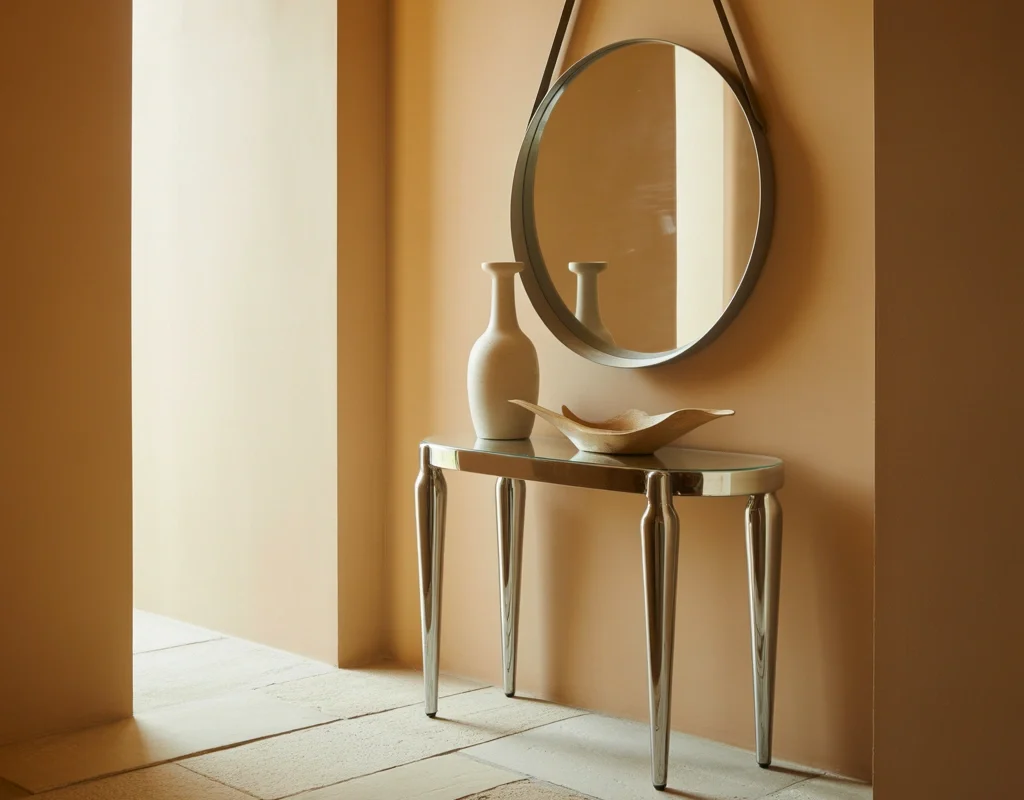 Introduce a Chrome Console Table in the Entryway
