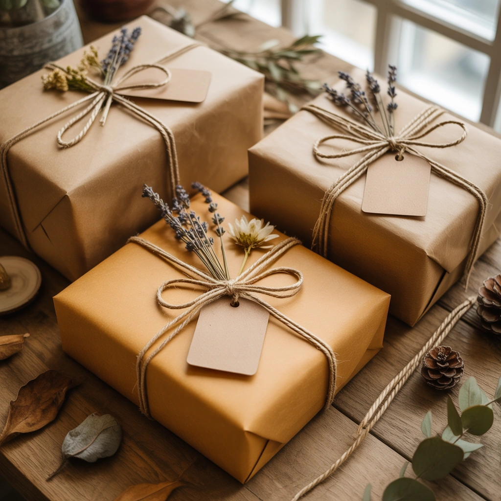 Jute Gift Wrapping and Decorative Packaging
