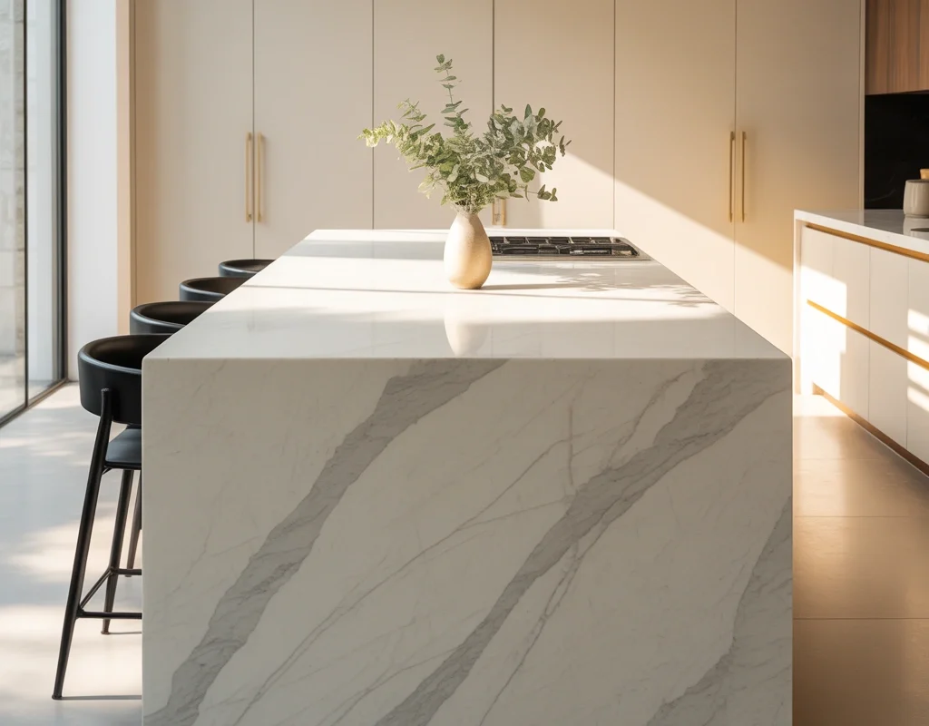 Keep the Decor Minimal and Let the Island Shine