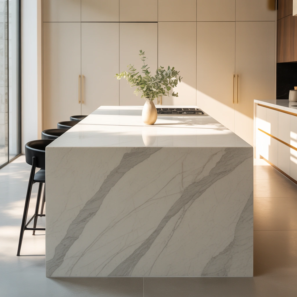 Keep the Decor Minimal and Let the Island Shine