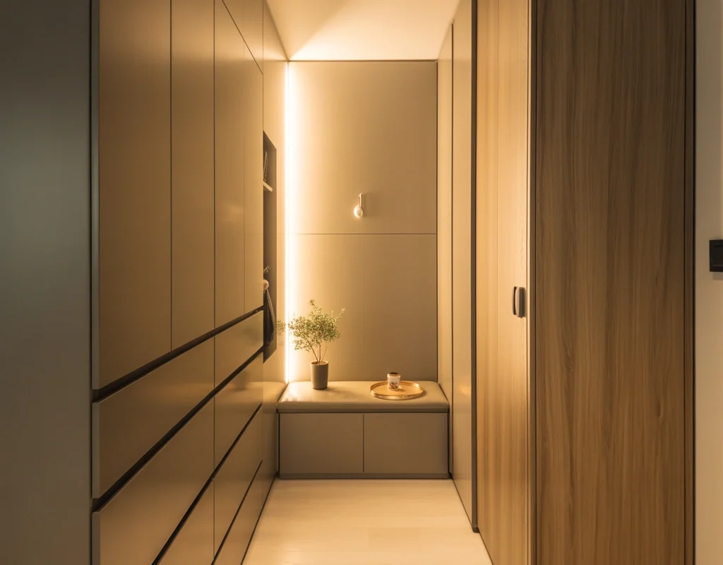Keep the Entrance Clutter Free with Smart Hidden Storage