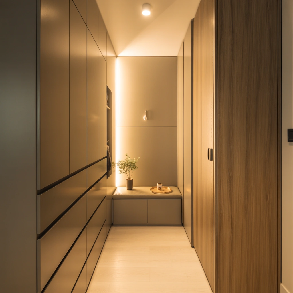 Keep the Entrance Clutter Free with Smart Hidden Storage