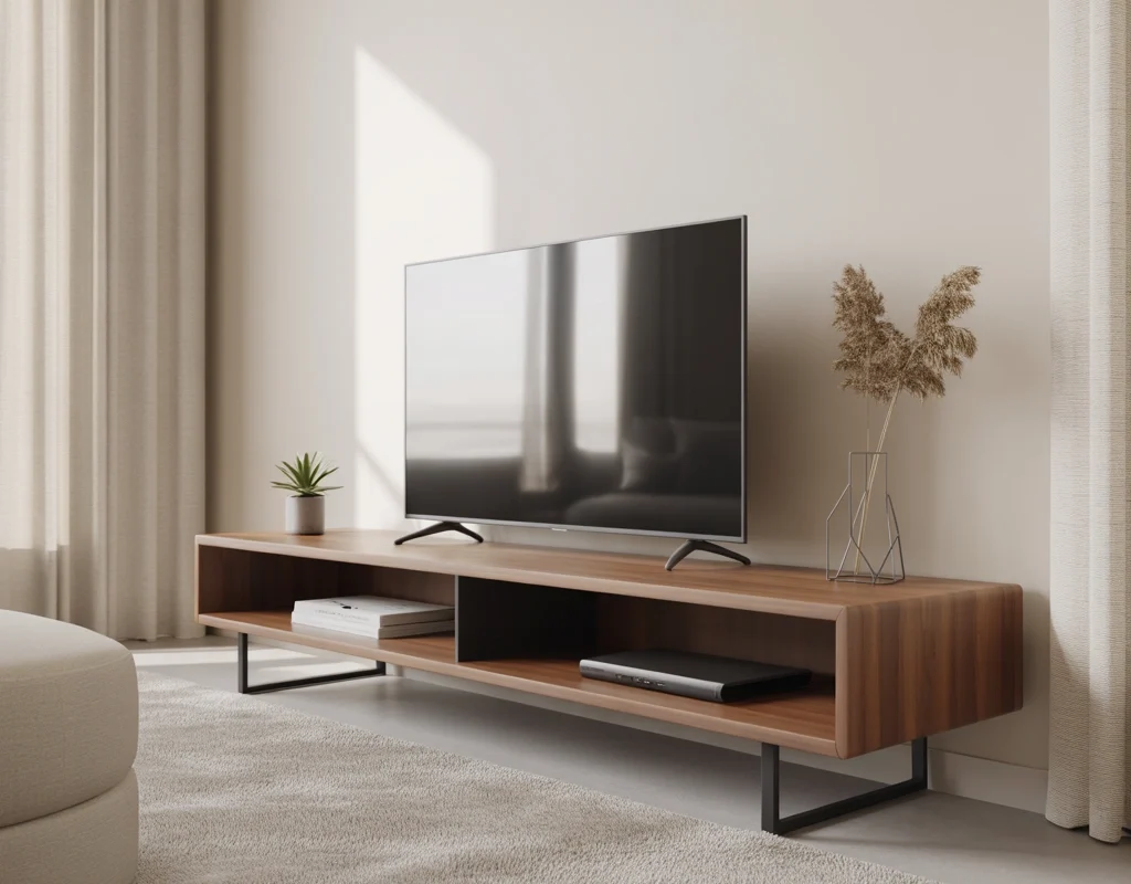 Keep the TV Stand Minimal and Uncluttered