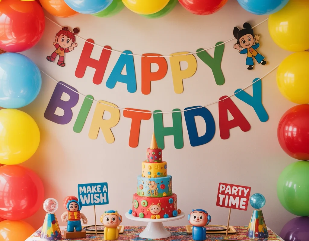 Kids Character Theme Birthday Room
