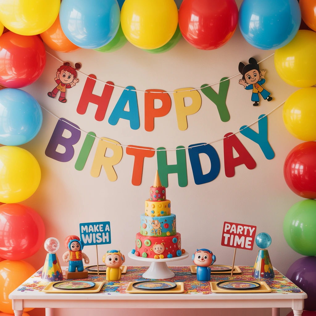 Kids Character Theme Birthday Room