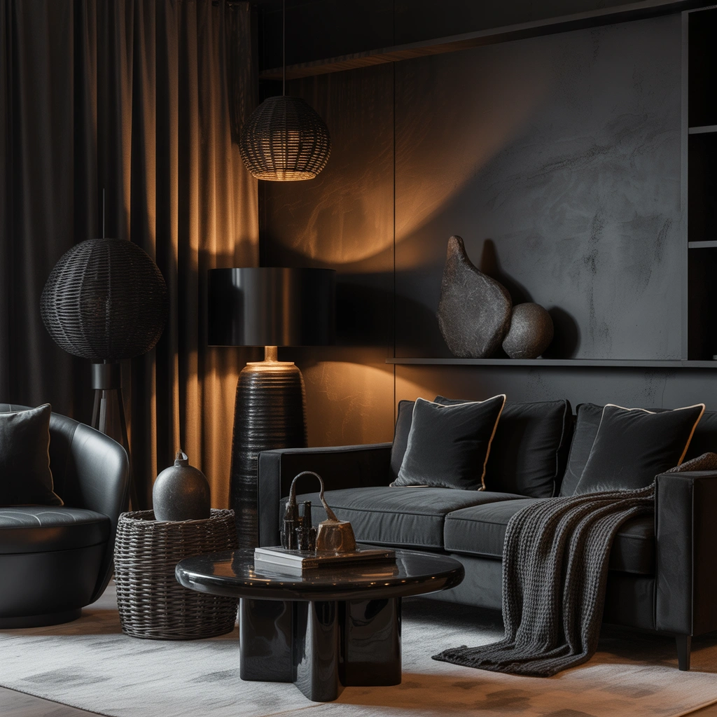 Layer Black With Different Textures