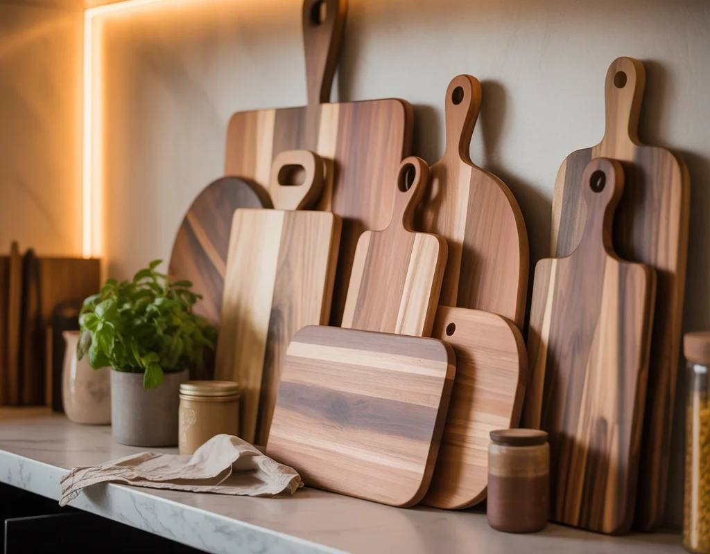 Layer Cutting Boards for Warmth and Texture