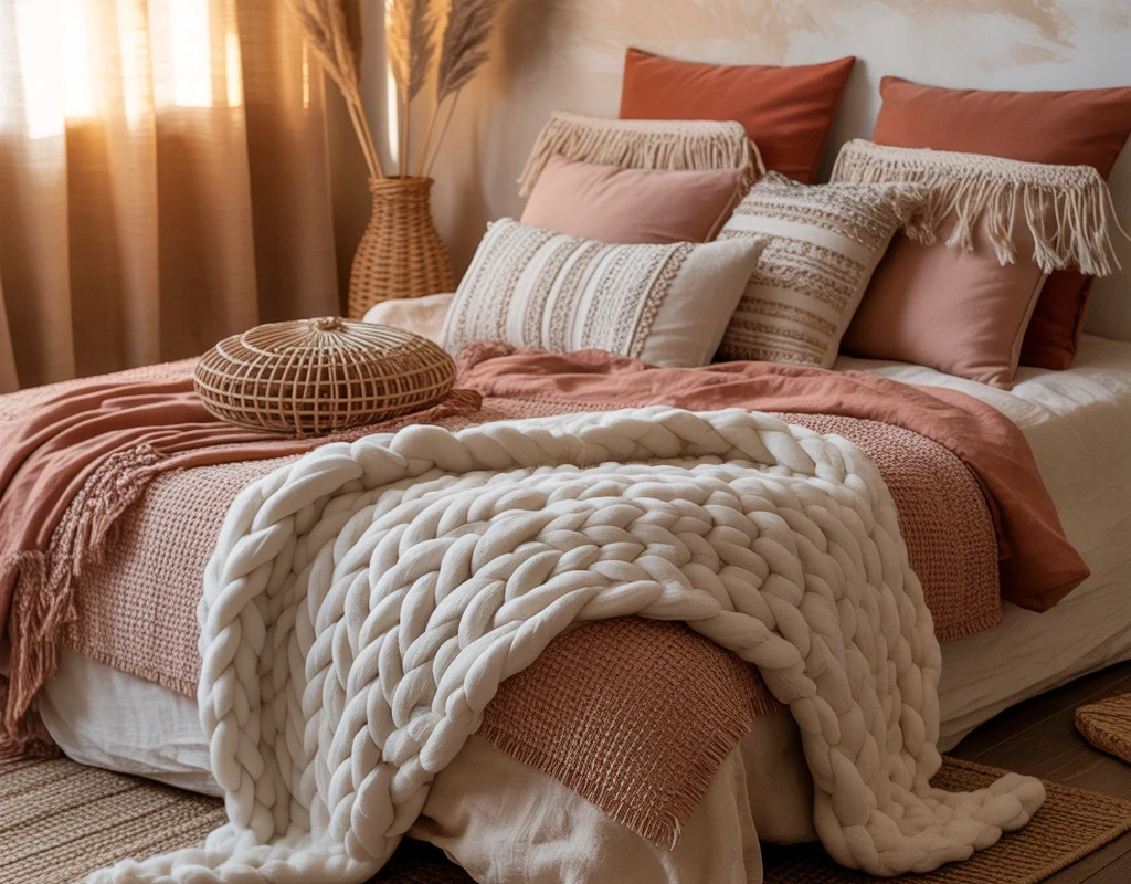 Layer Different Textures on the Bed