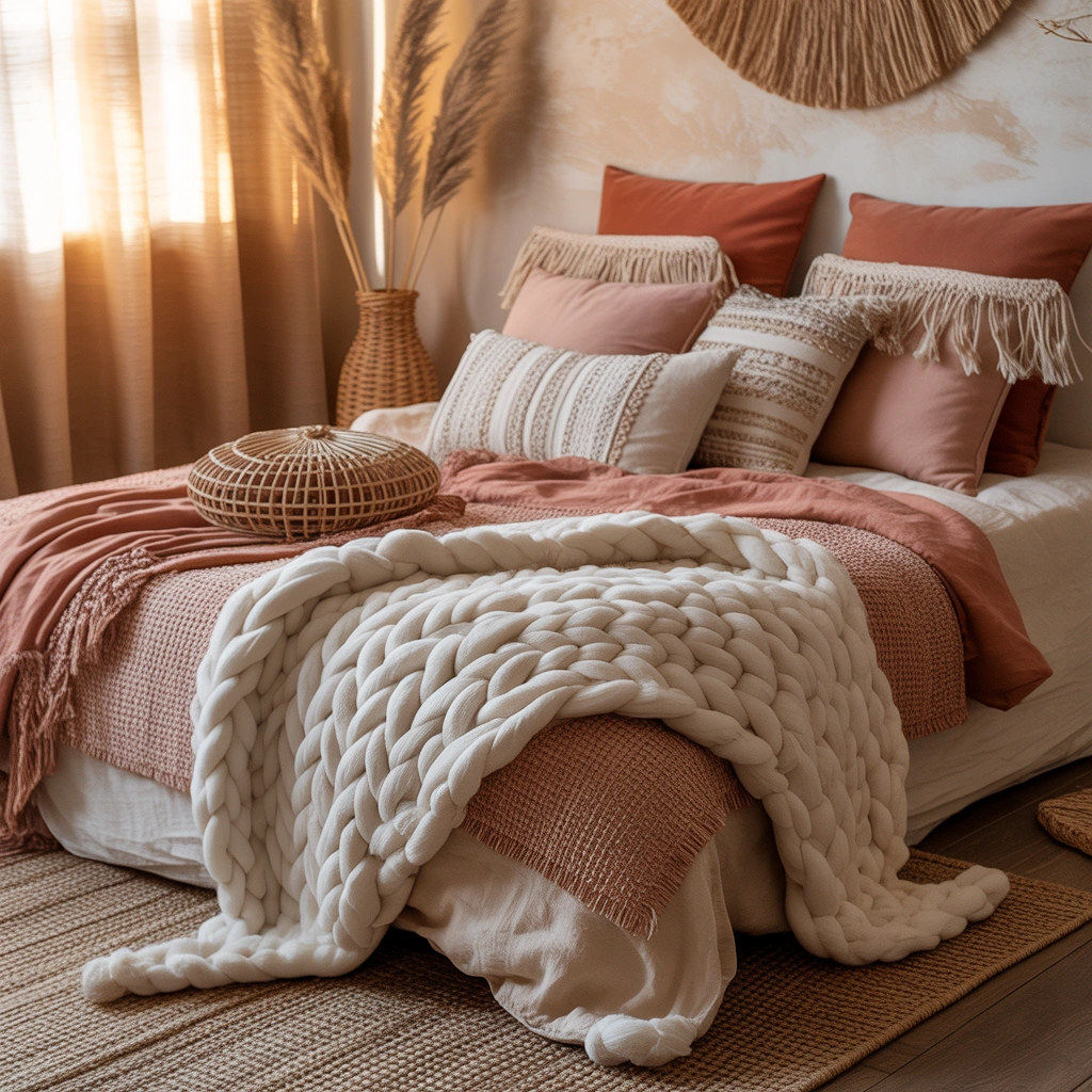 Layer Different Textures on the Bed