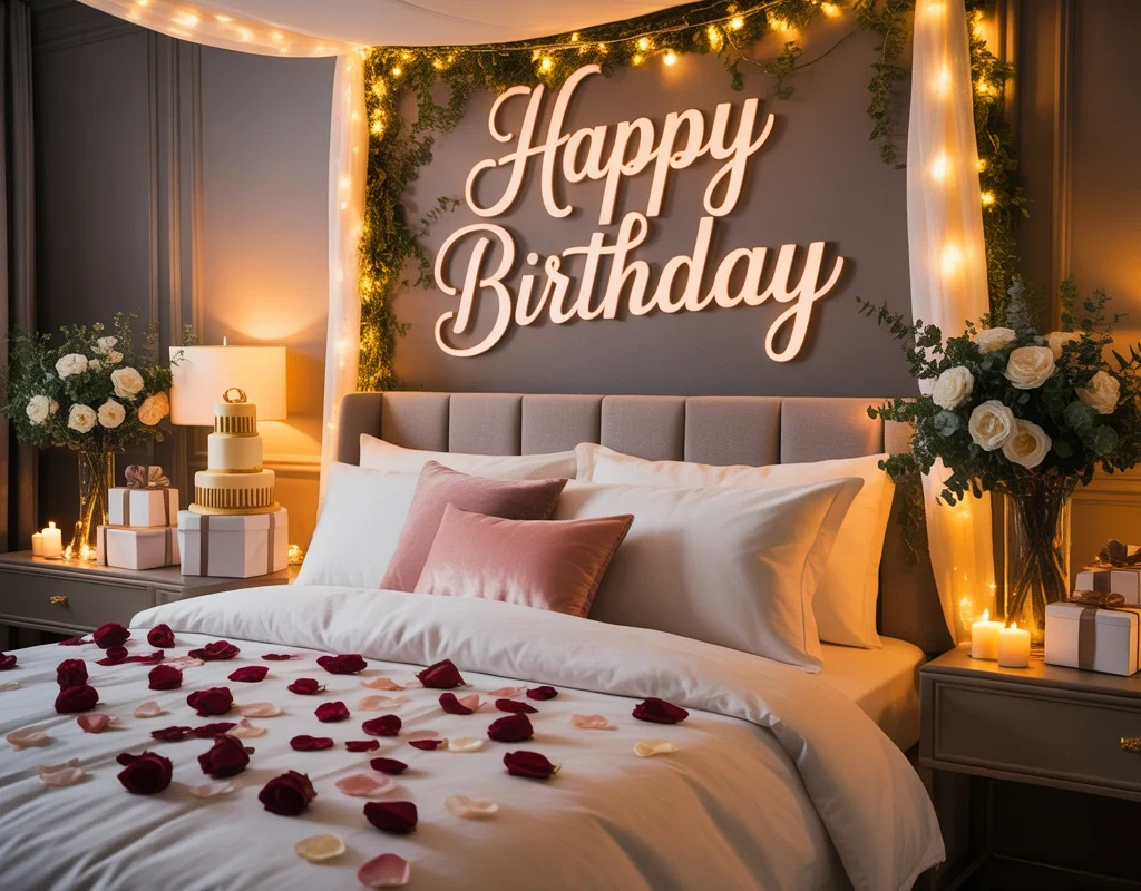 Luxury Hotel Style Birthday Room Setup