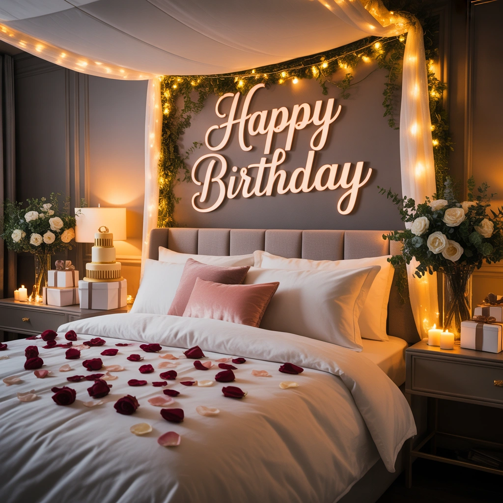 Luxury Hotel Style Birthday Room Setup