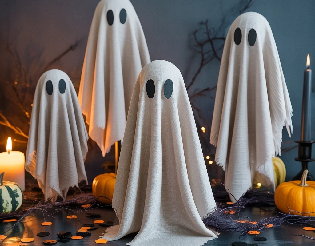 Make Floating Ghost Decorations for the Table