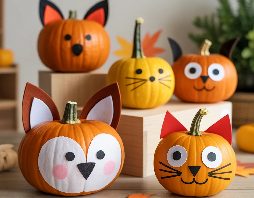 Make Mini Pumpkin Animals for Fun Fall Decor