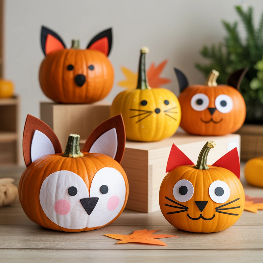 Make Mini Pumpkin Animals for Fun Fall Decor