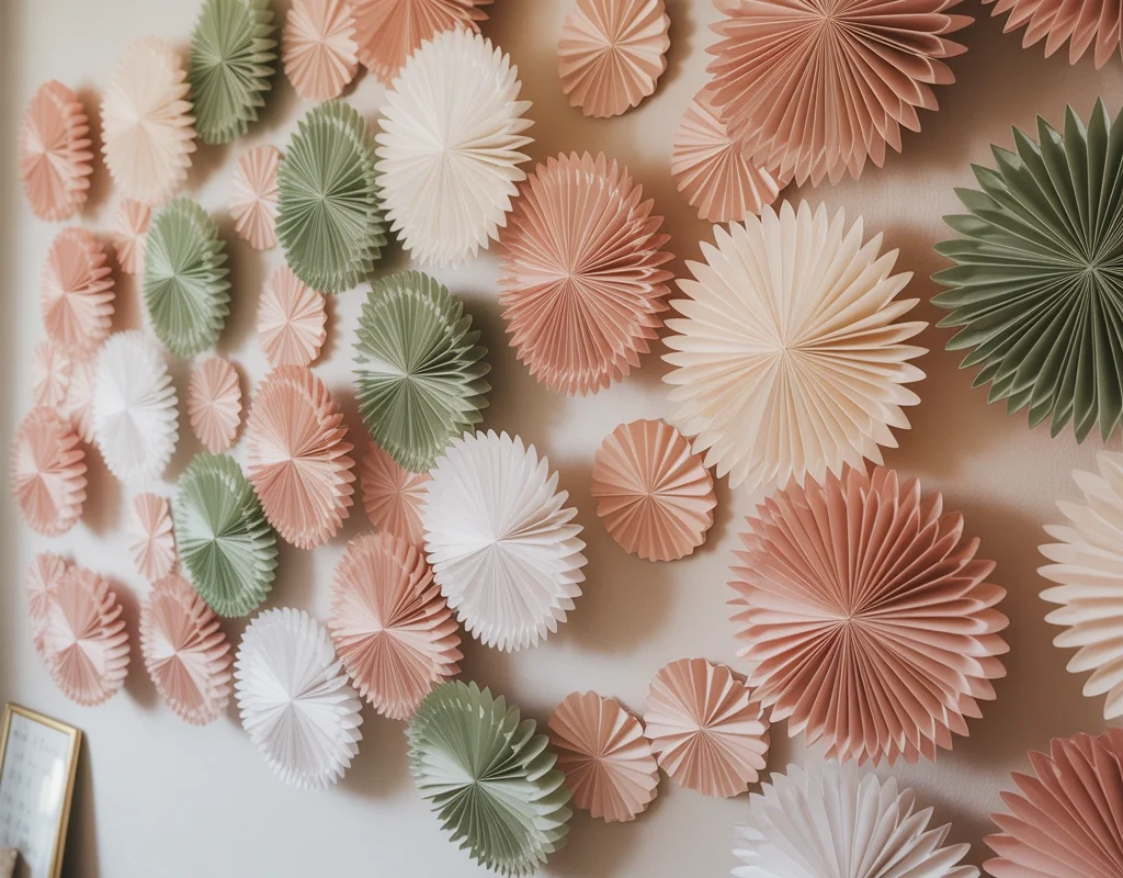 Make Paper Cone Wall Flowers