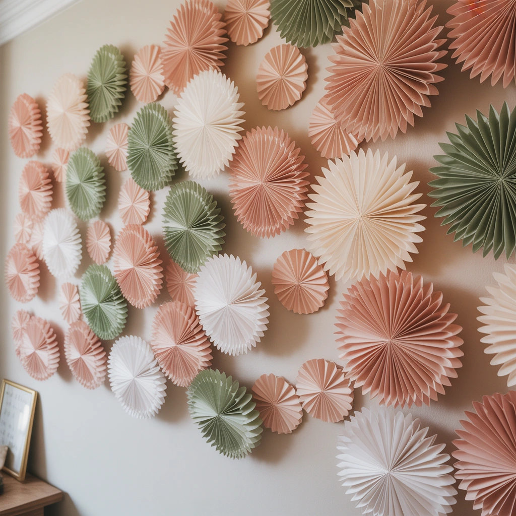 Make Paper Cone Wall Flowers