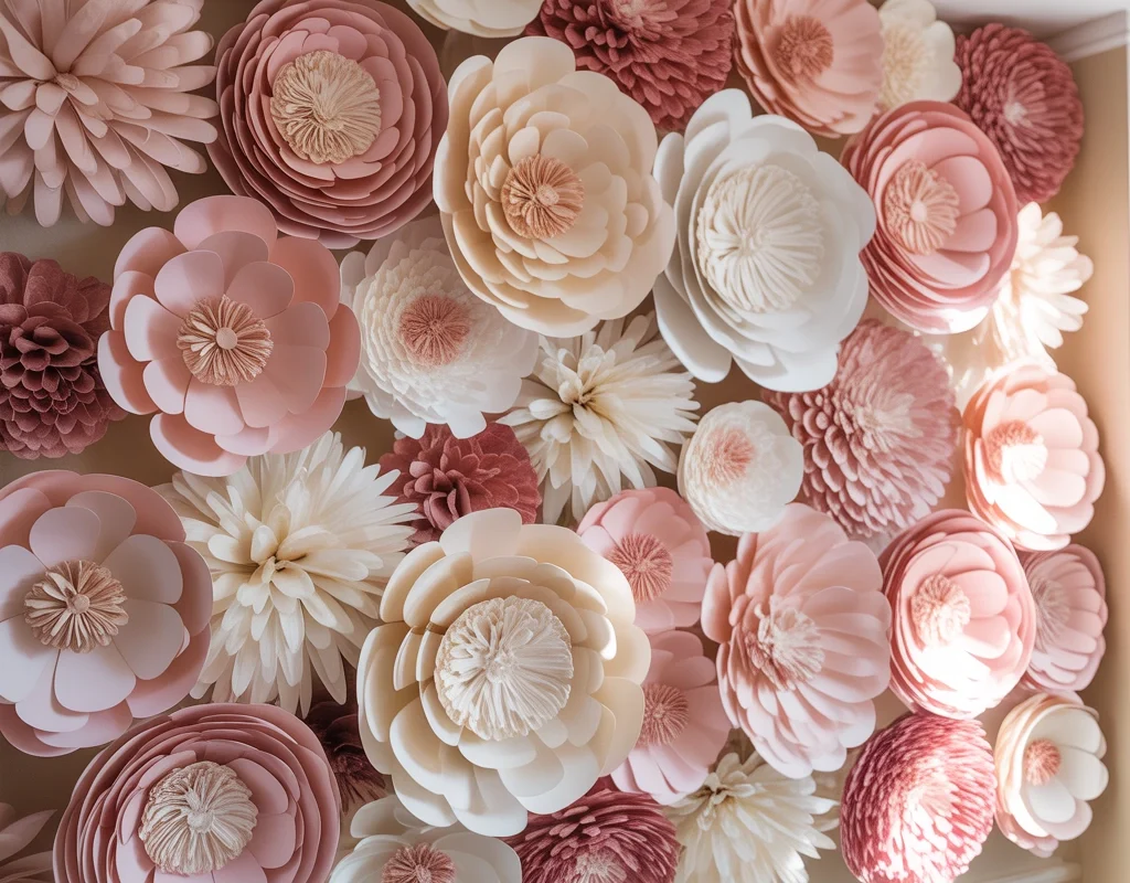 Make a Beautiful Paper Flower Wall