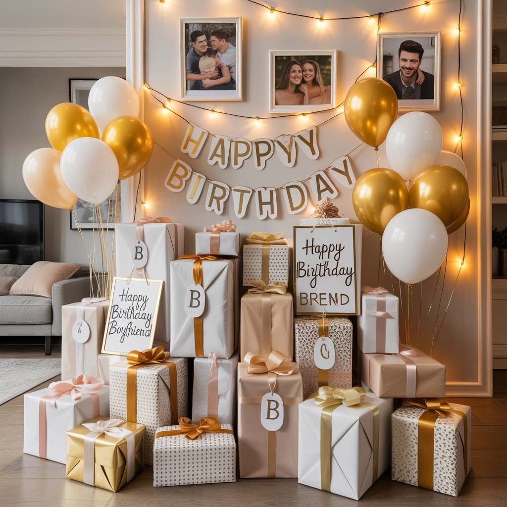 Make a Birthday Gift Wall