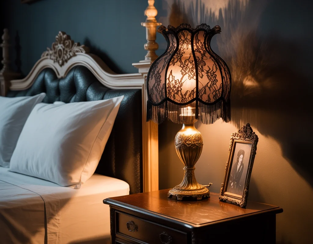 Make a Black Lace Lampshade