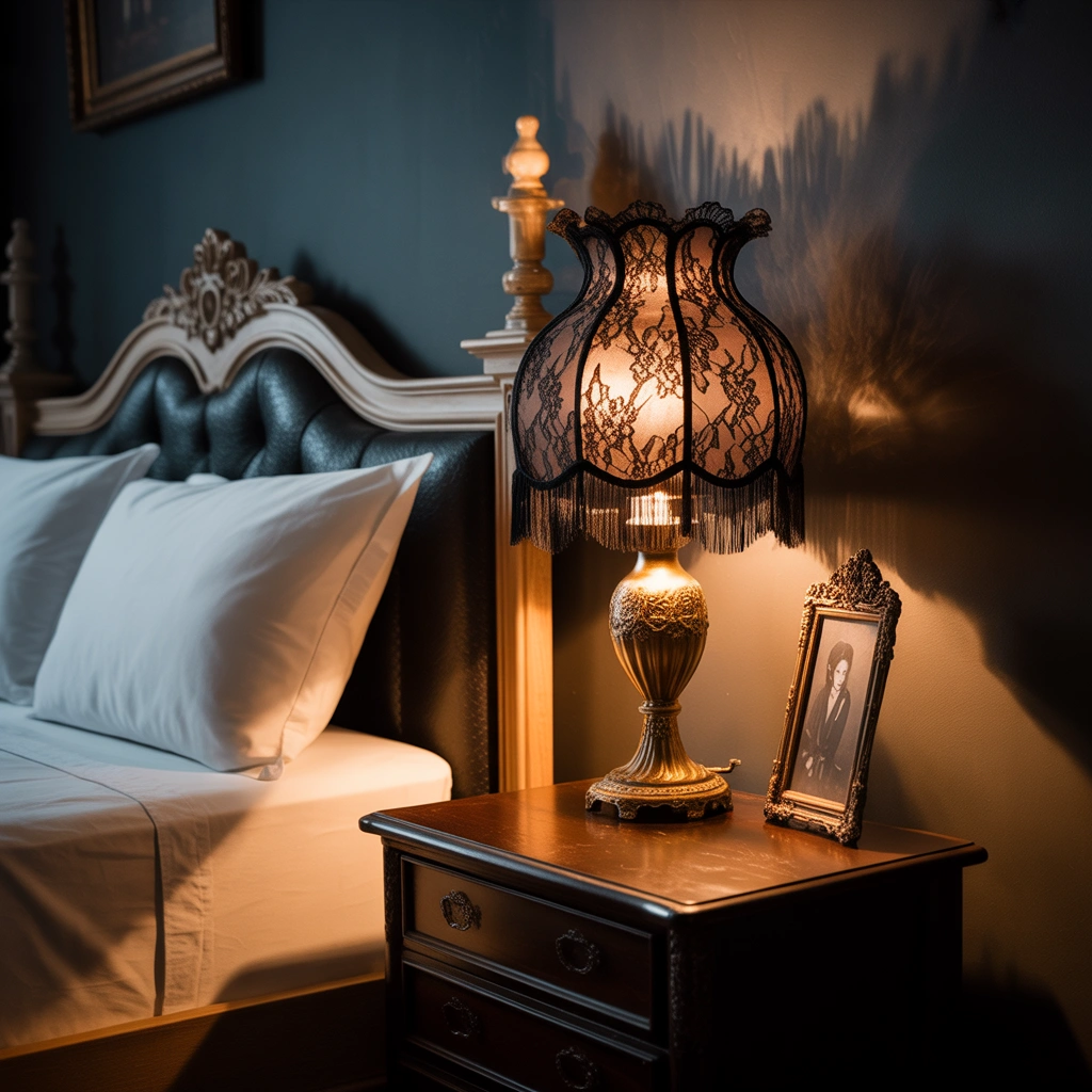 Make a Black Lace Lampshade