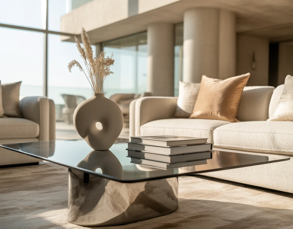 Make a Chrome Coffee Table the Centerpiece of Your Living Room