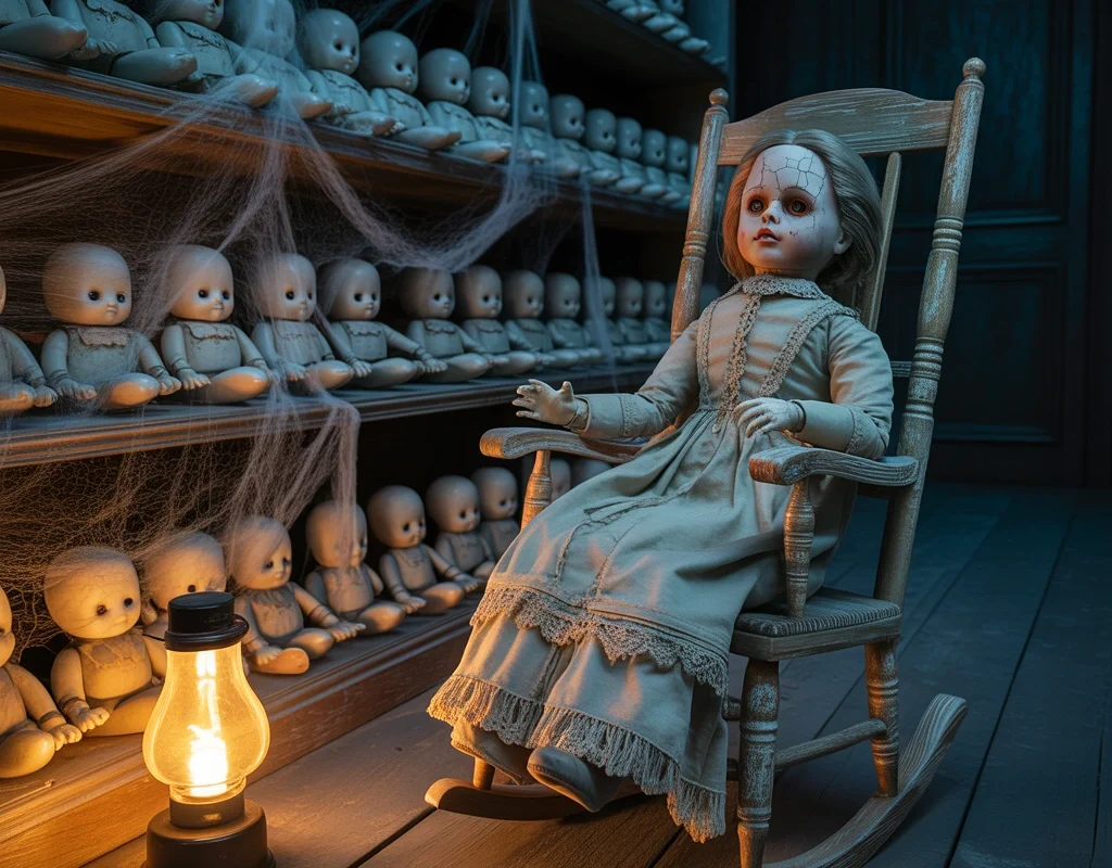 Make a Creepy Doll Display