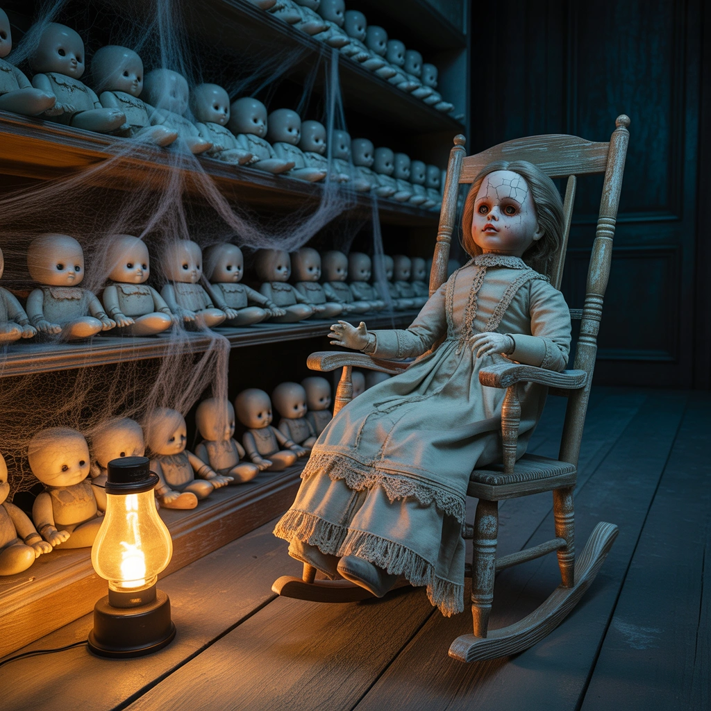 Make a Creepy Doll Display