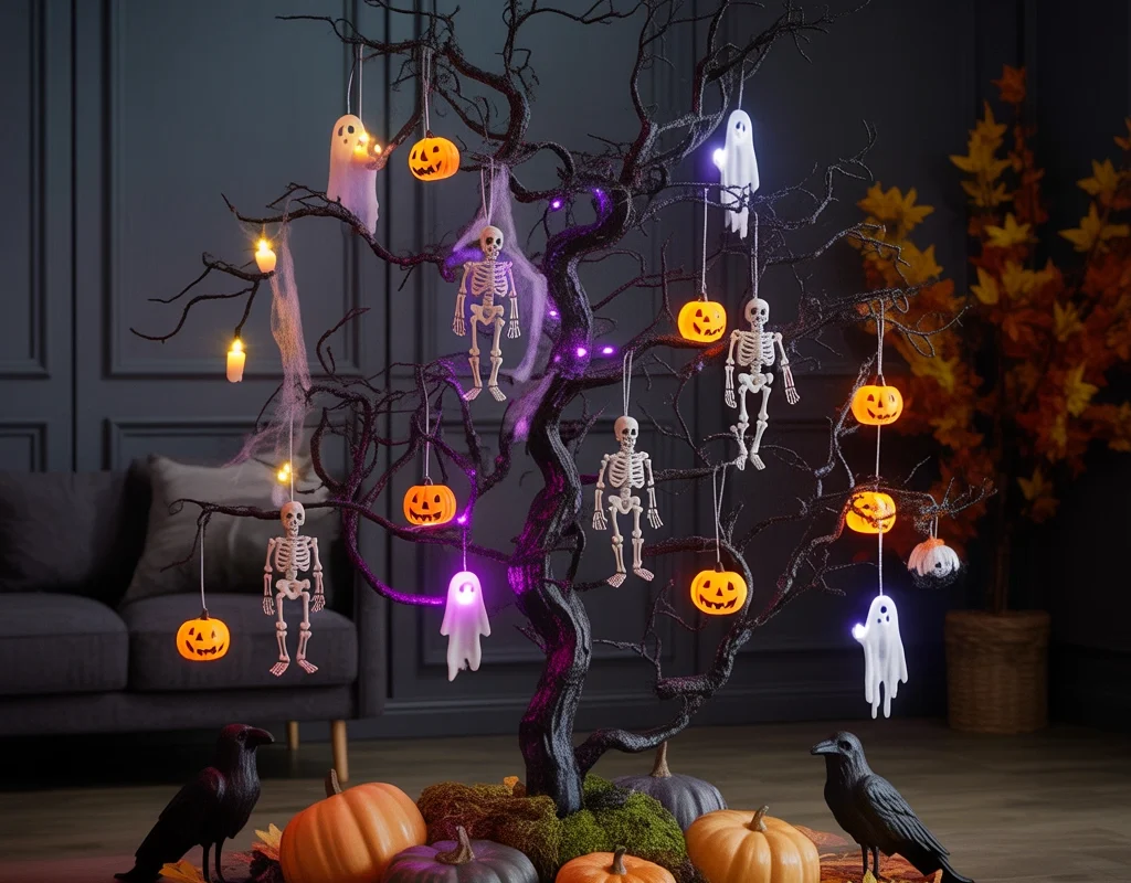 Make a Creepy Indoor Halloween Tree