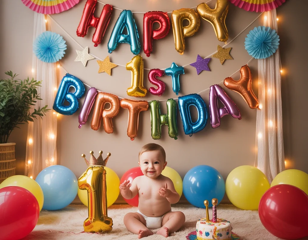 Make a Cute Baby Photo Booth Area