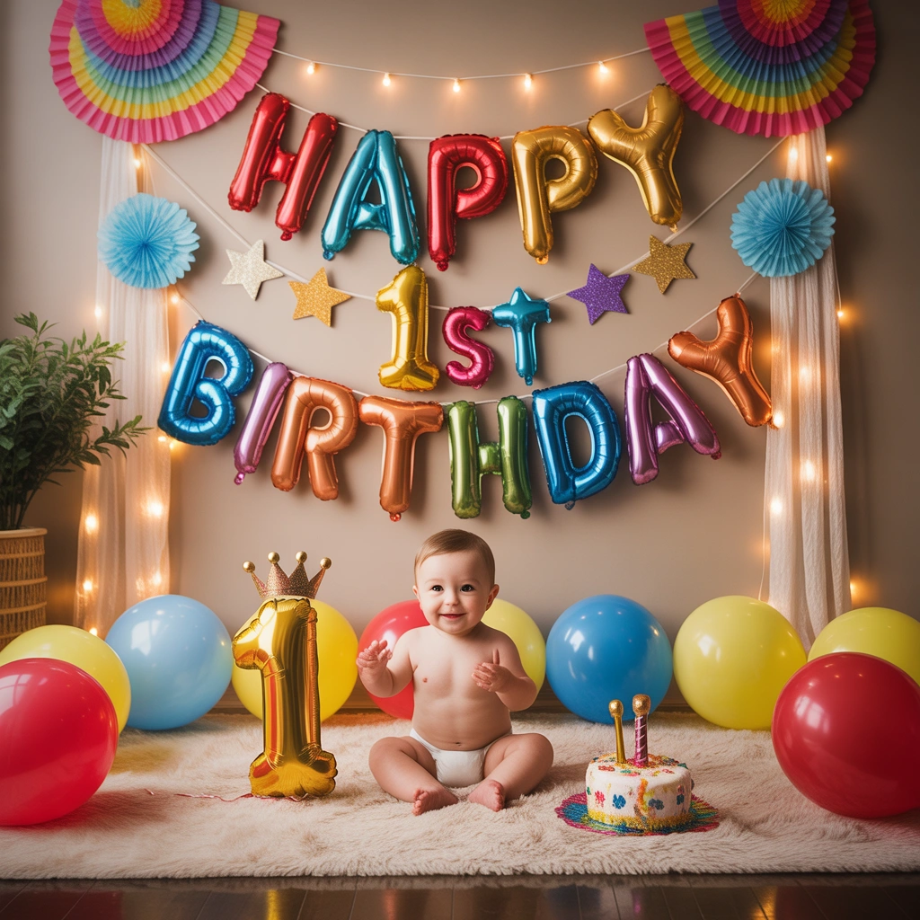 Make a Cute Baby Photo Booth Area