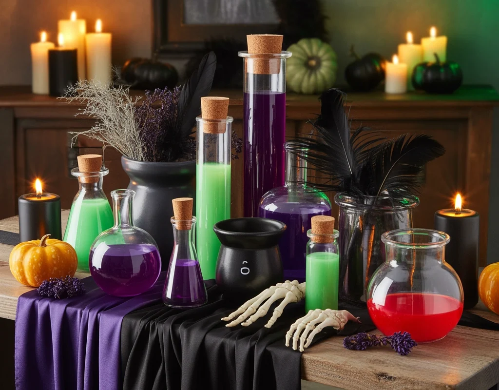 Make a DIY Halloween Potion Station
