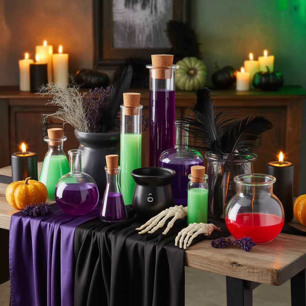 Make a DIY Halloween Potion Station
