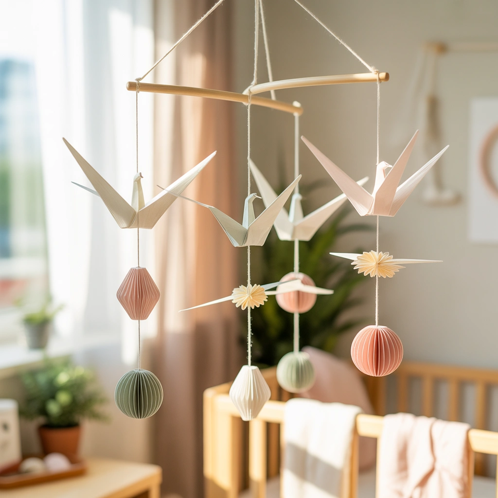 Make a Paper Mobile for a Bedroom or Nursery