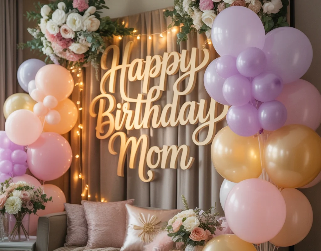 Make a Personalized “Best Mom Ever” Backdrop