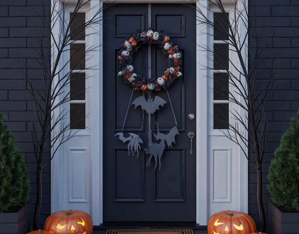 Make a Spooky Entrance With Halloween Door Decorations