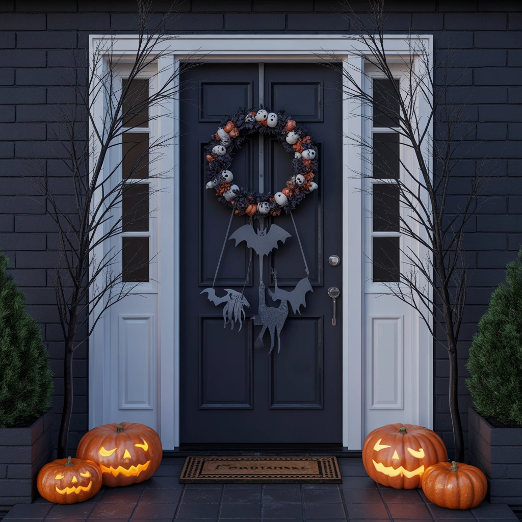 Make a Spooky Entrance With Halloween Door Decorations