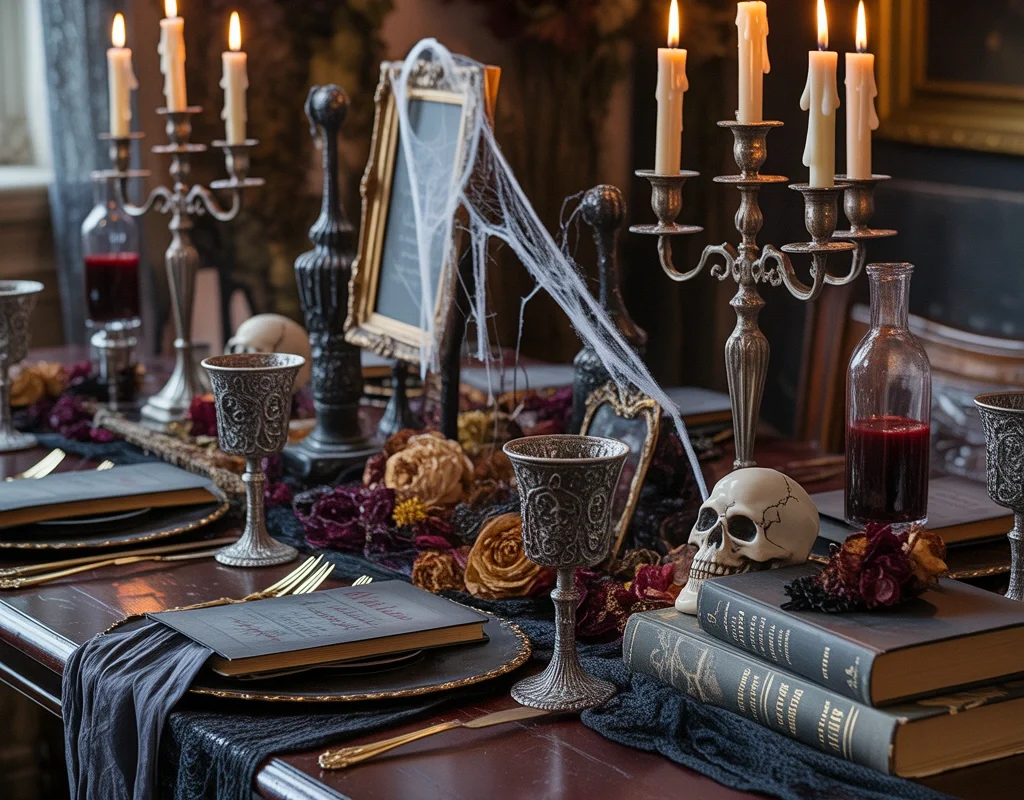 Make a Vintage Haunted Mansion Tablescape