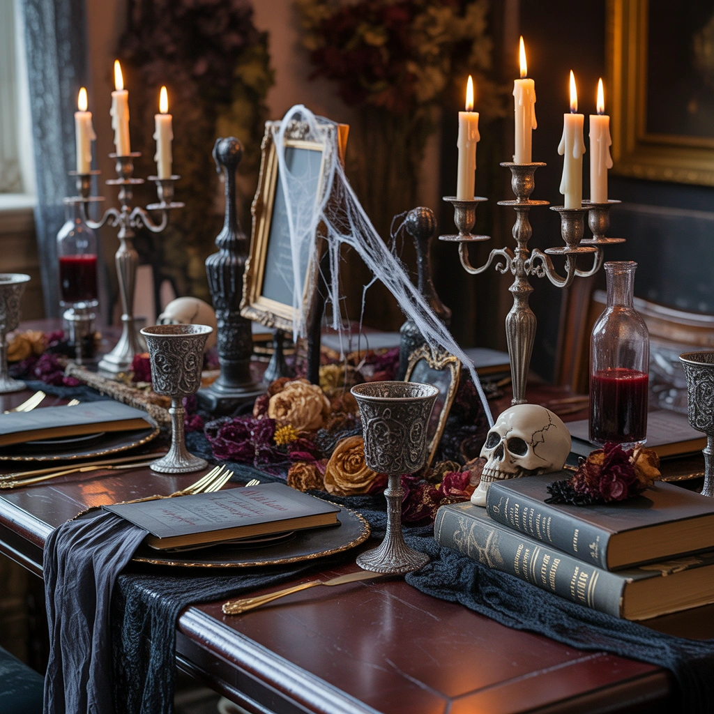 Make a Vintage Haunted Mansion Tablescape
