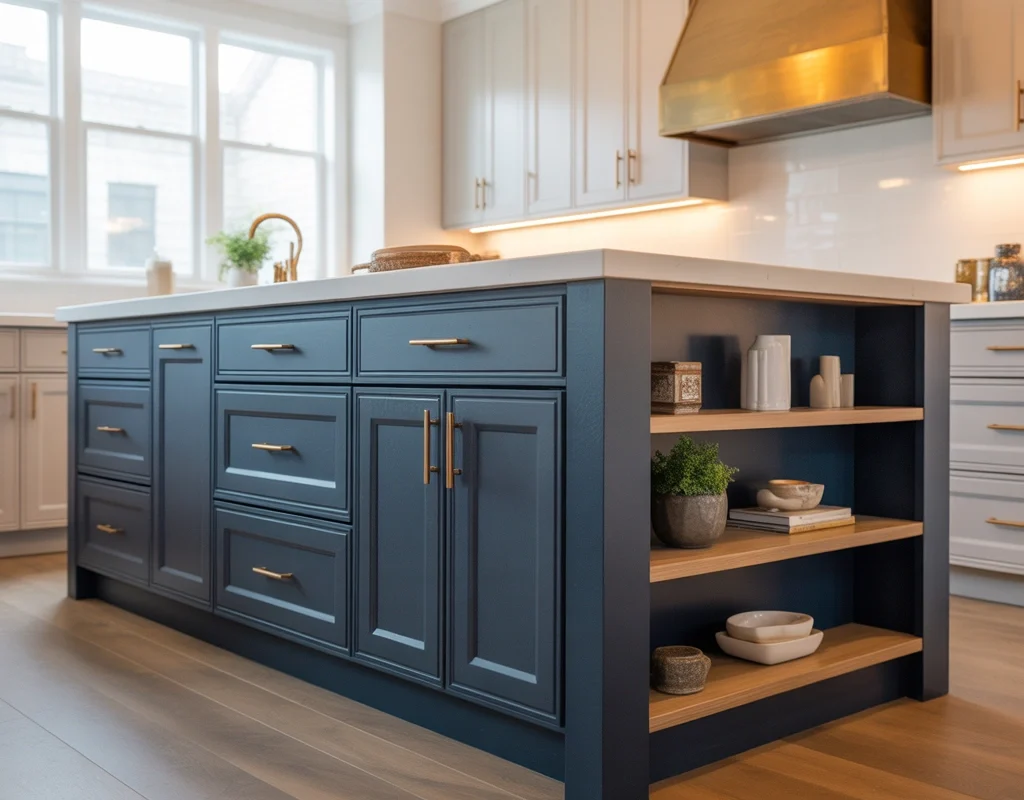Make the Kitchen Island Cabinetry Stand Out