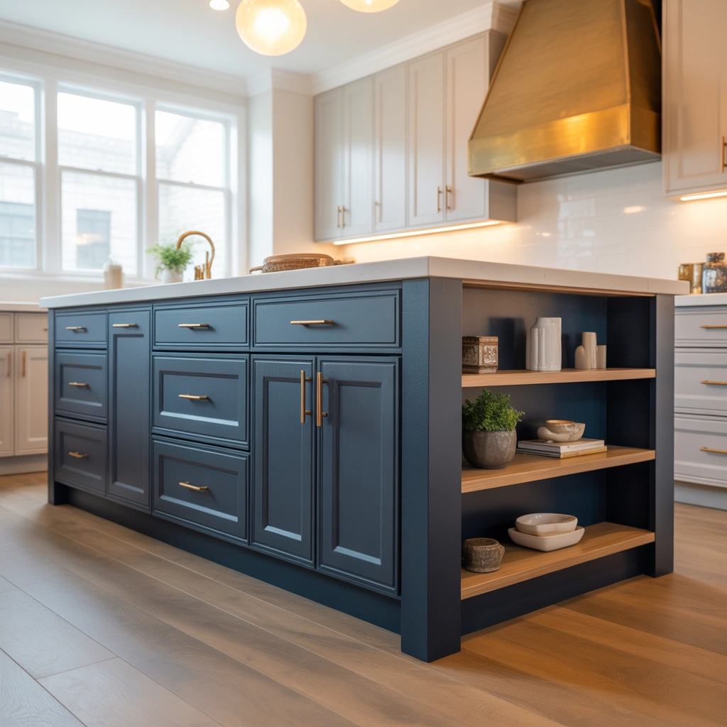 Make the Kitchen Island Cabinetry Stand Out