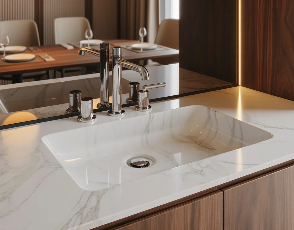 Marble Wash Basin with a Luxury Hotel Inspired Feel