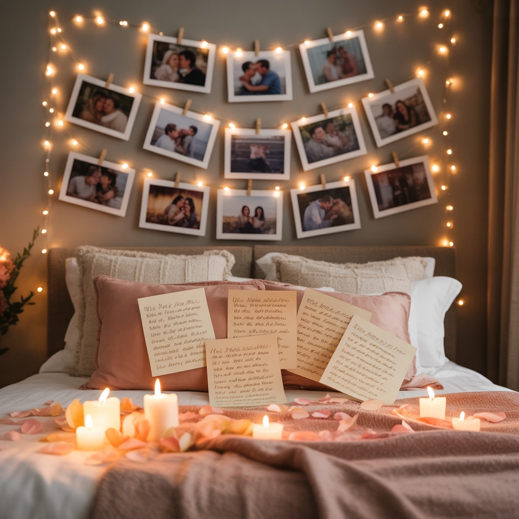 Memory Wall Decoration With Couple Photos