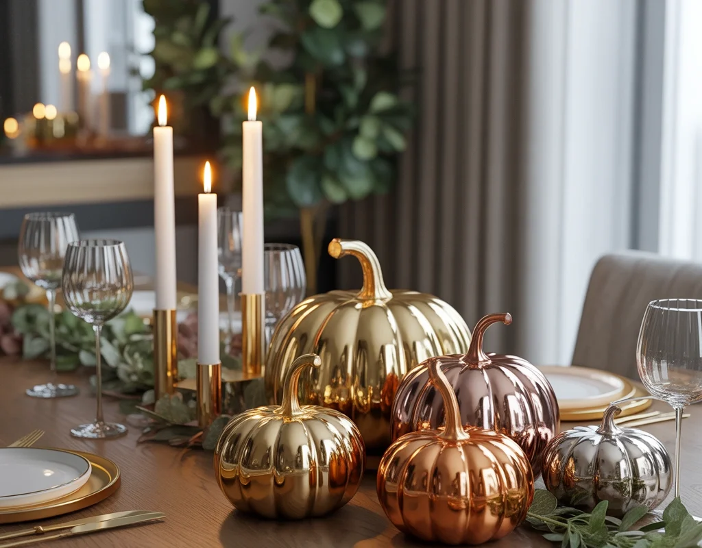 Metallic Pumpkin Makeover