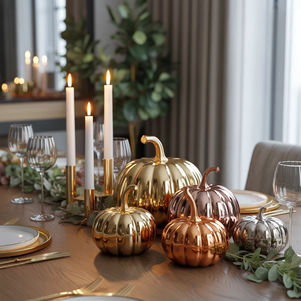 Metallic Pumpkin Makeover